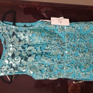 Women's New sequin lace dress size medium.